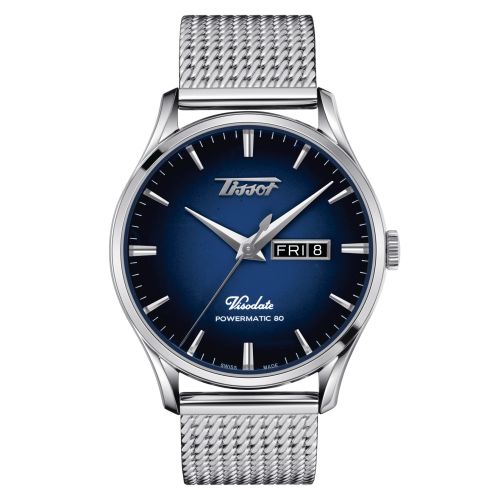 Tissot Visodate Powermatic 80 Stainless Steel / Gradient Blue / Bracelet